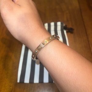 Henri Bendel Petite Bangle / Bracelet with Clasp in Rose Gold